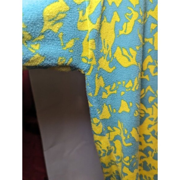 Sundance Free Spirit Horse Print Cardigan Yellow Blue Size Medium Cotton Button - Picture 6 of 10